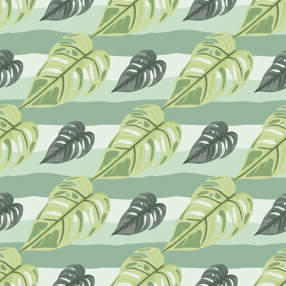 Jungle leaf seamless wallpaper. Decorative tropical palm leaves seamless pattern. Exotic botanical texture. Floral background. vector