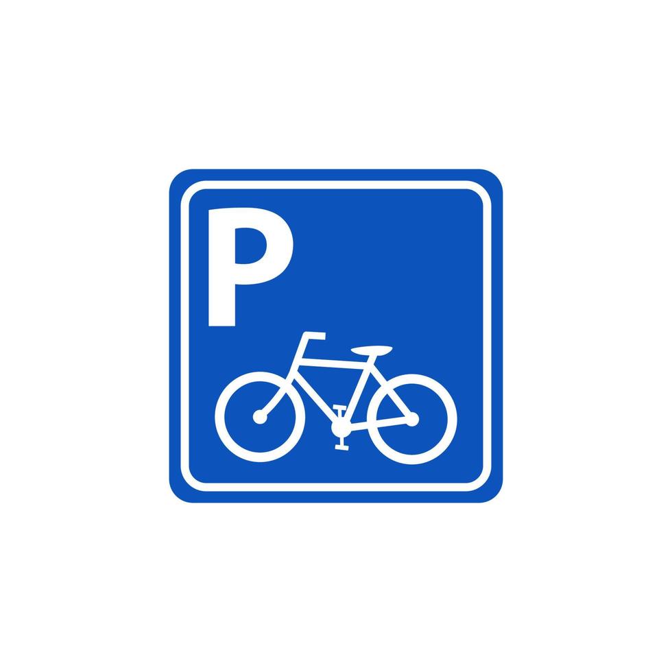 warning sign label bicycle, no bicycle, parking area bicycle, vector graphic