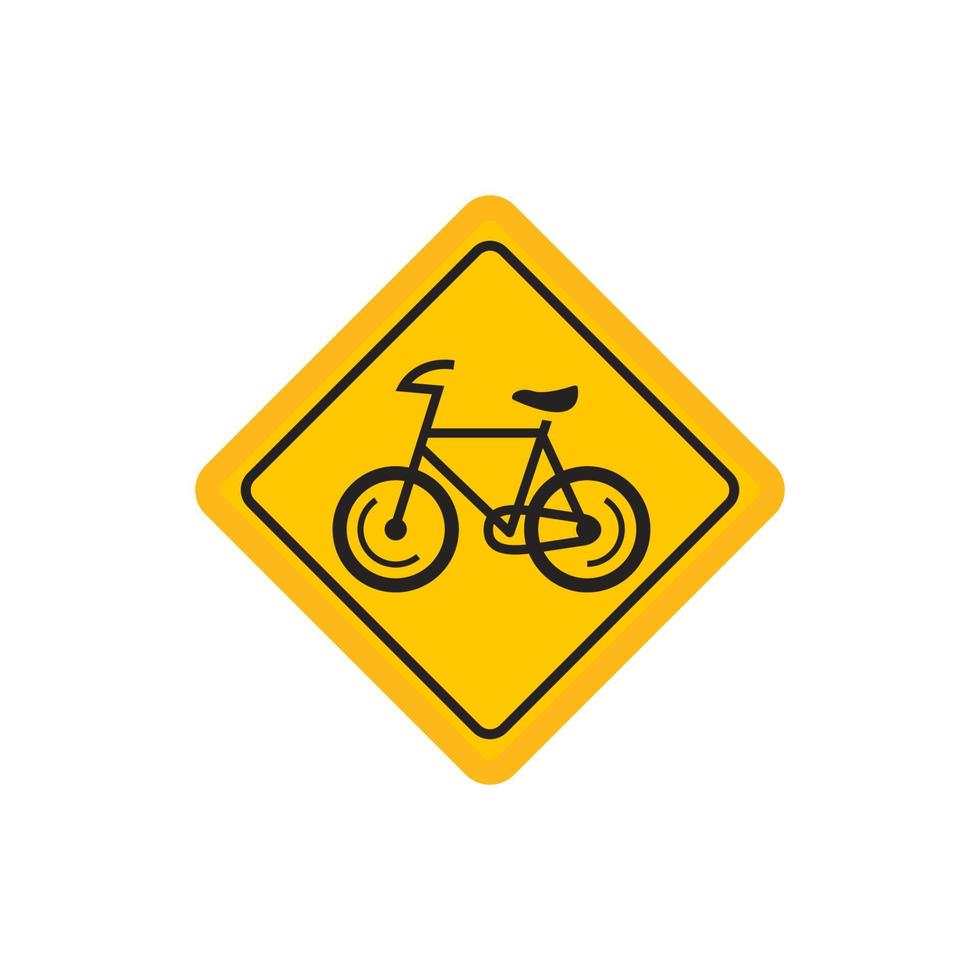 warning sign label bicycle, no bicycle, parking area bicycle, vector graphic