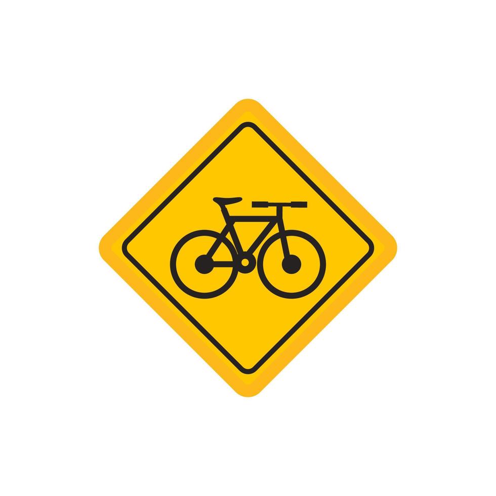 warning sign label bicycle, no bicycle, parking area bicycle, vector graphic