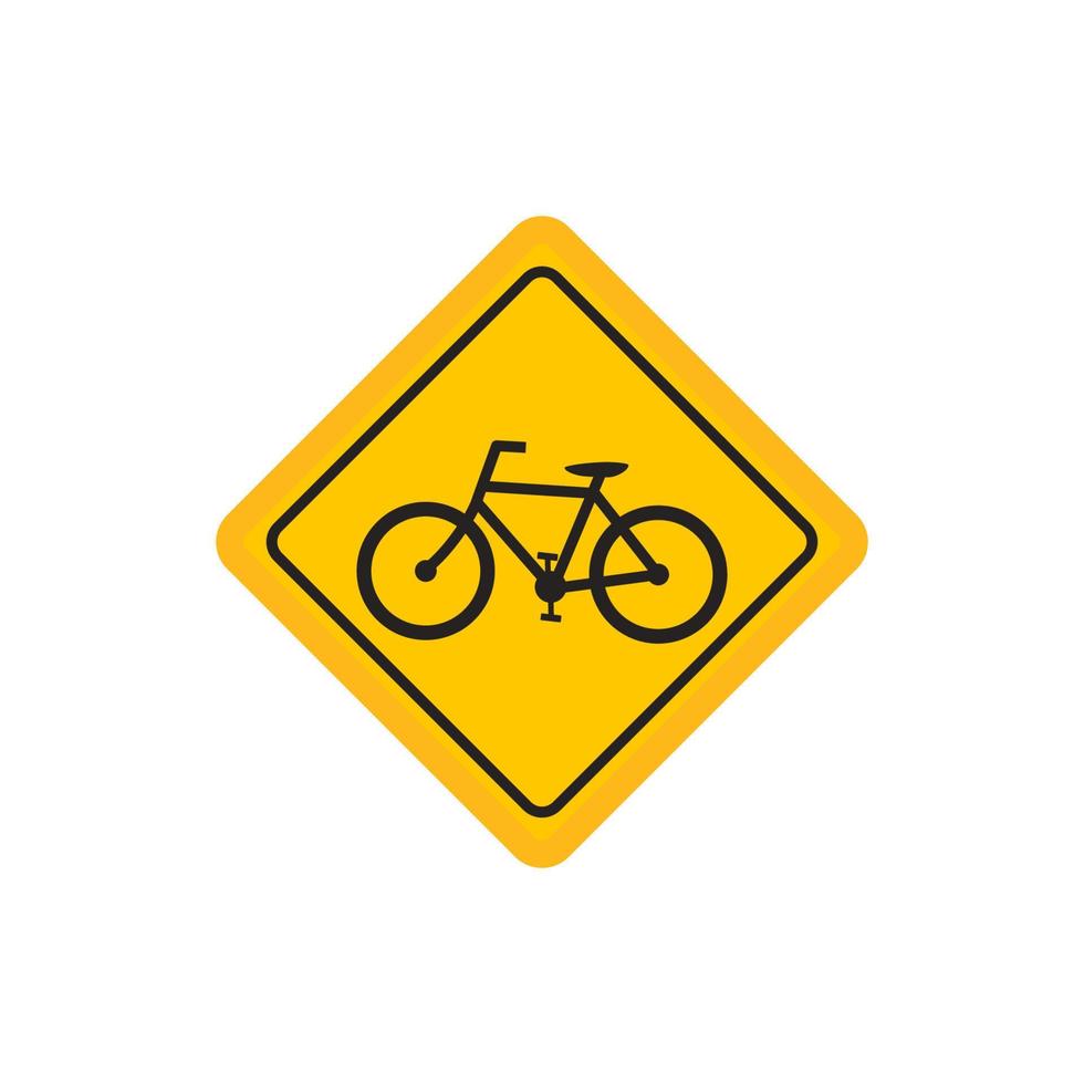 warning sign label bicycle, no bicycle, parking area bicycle, vector graphic