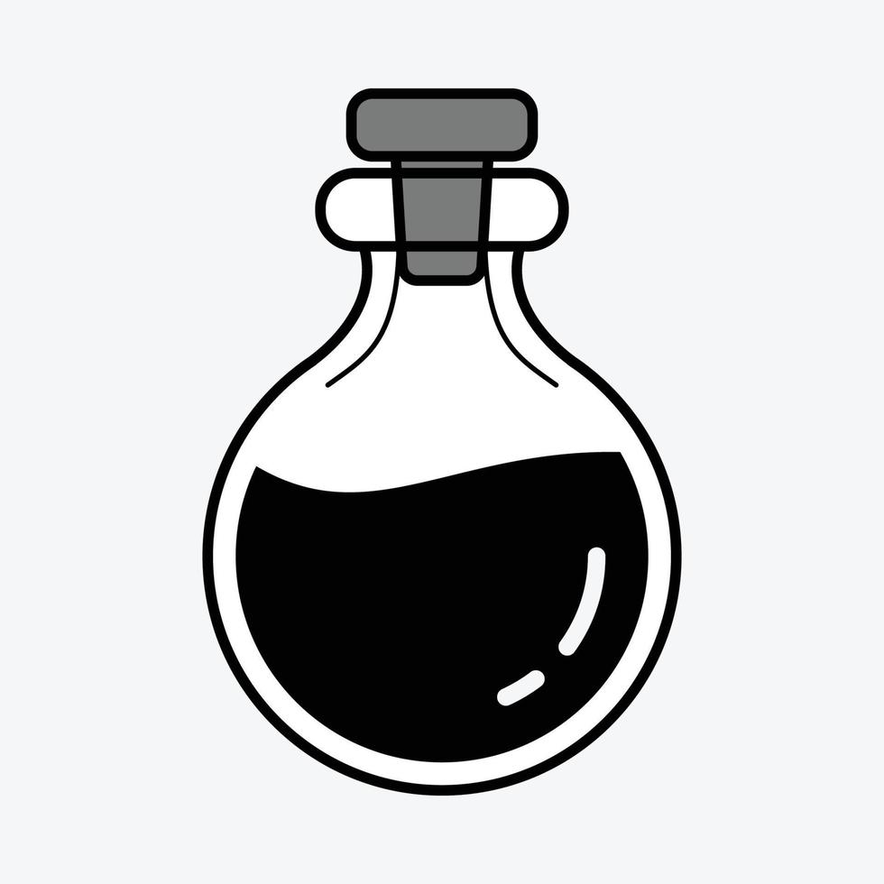 ilustración de poción botella vector