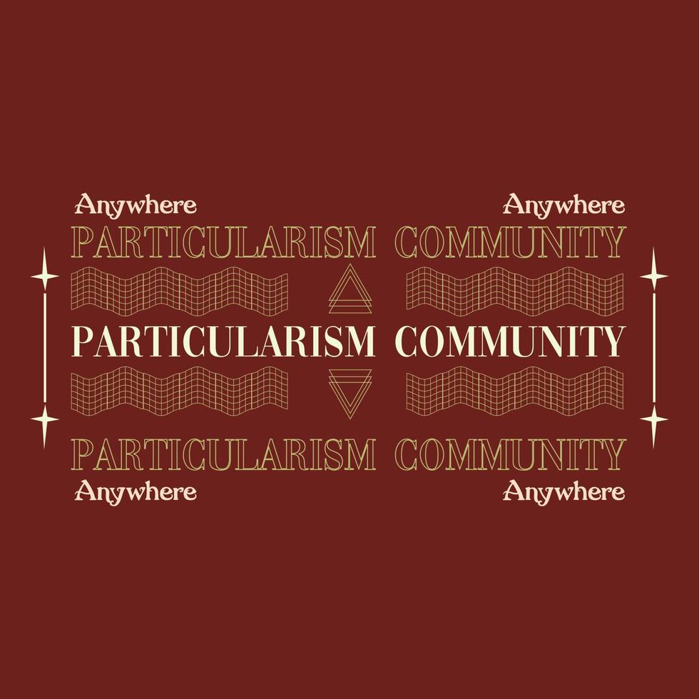 Particularism of Community vector