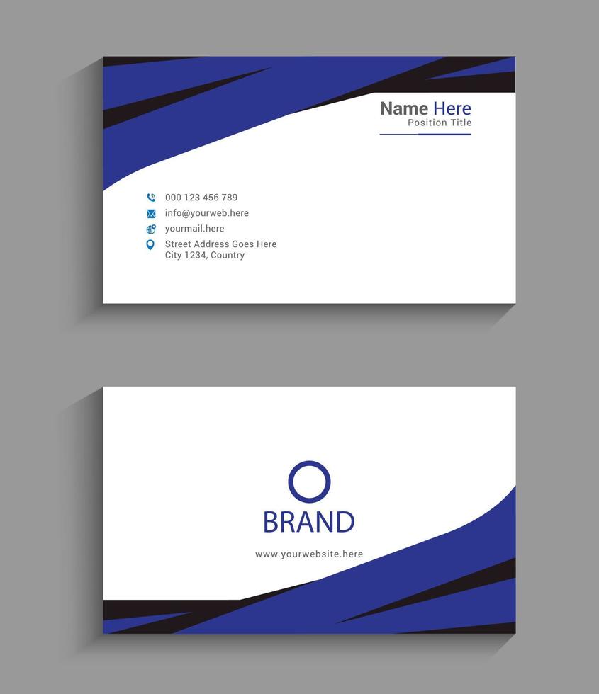 business card design template 2023 vector