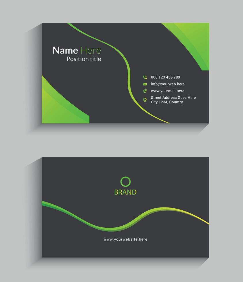 creative business card design template vector