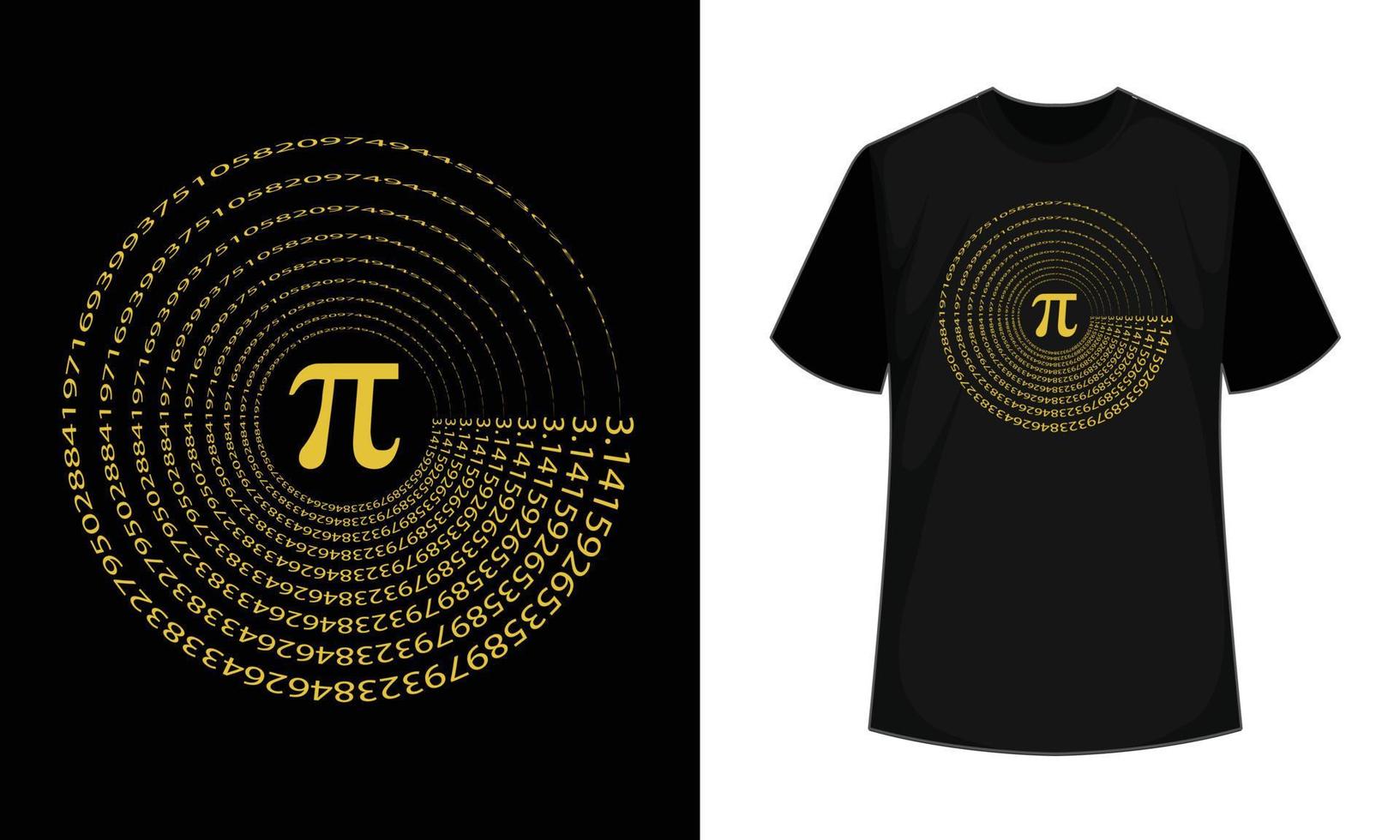 Happy pi day t shirt design vector