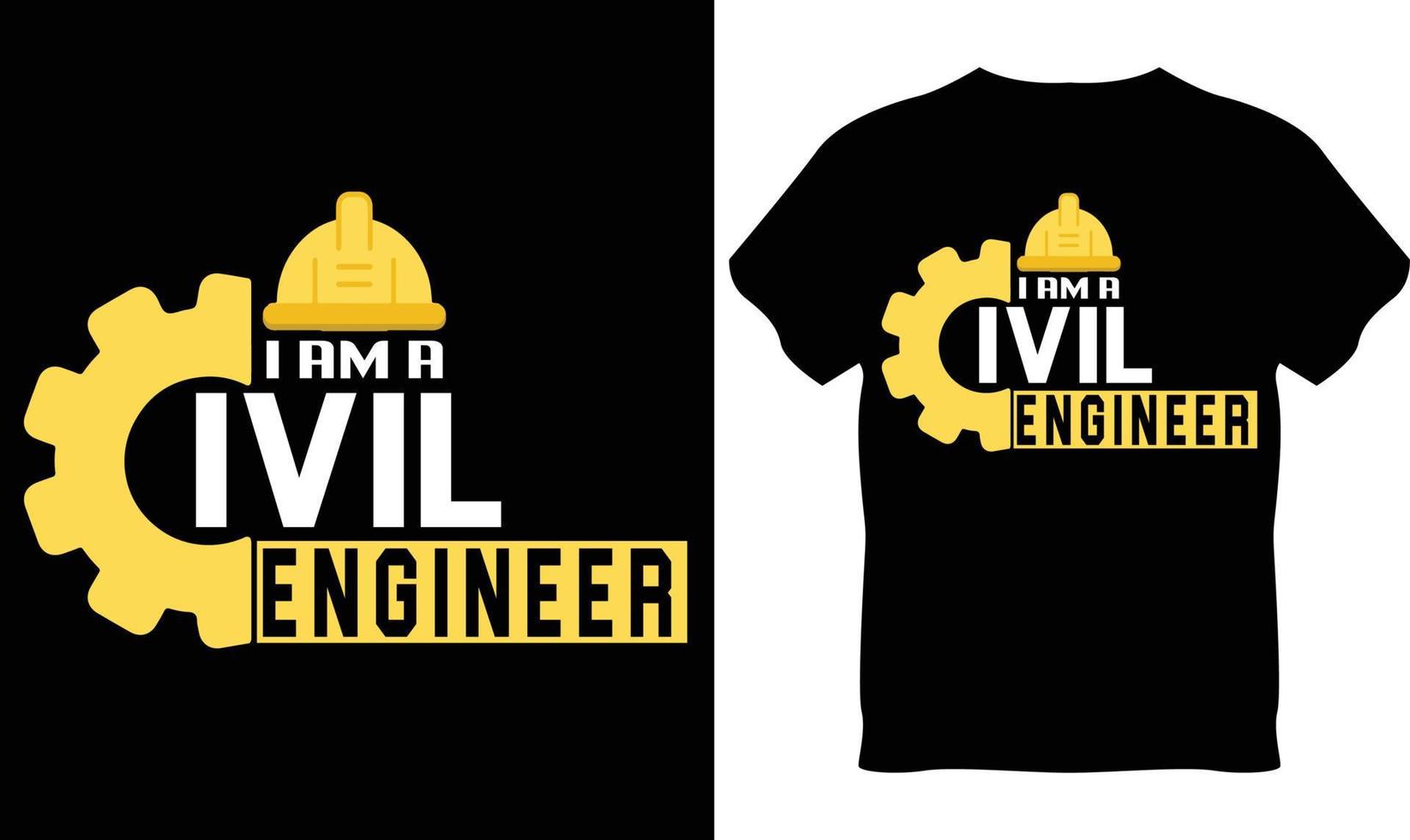 Engineer T-Shirt Design vector