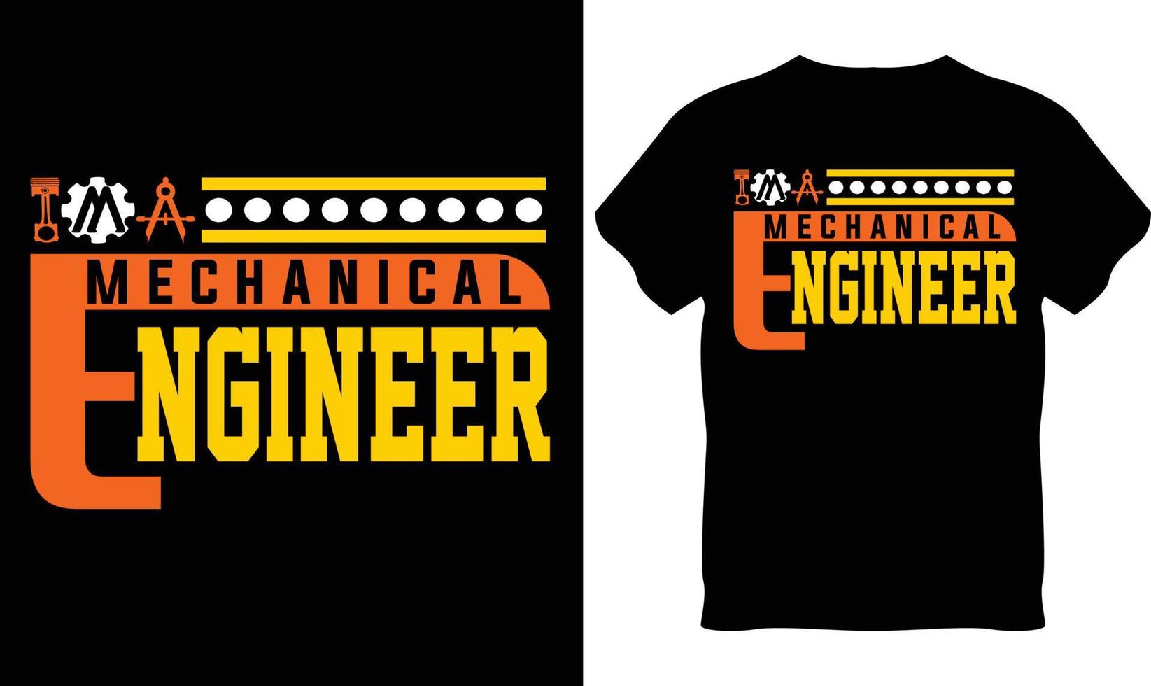 Engineer T-Shirt Design vector