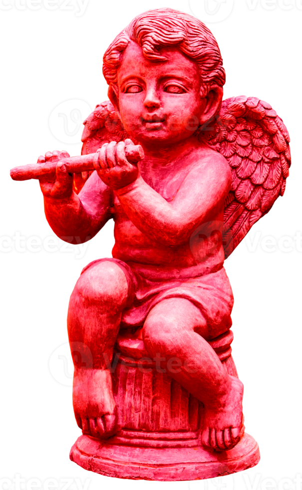 Winged angel statue png