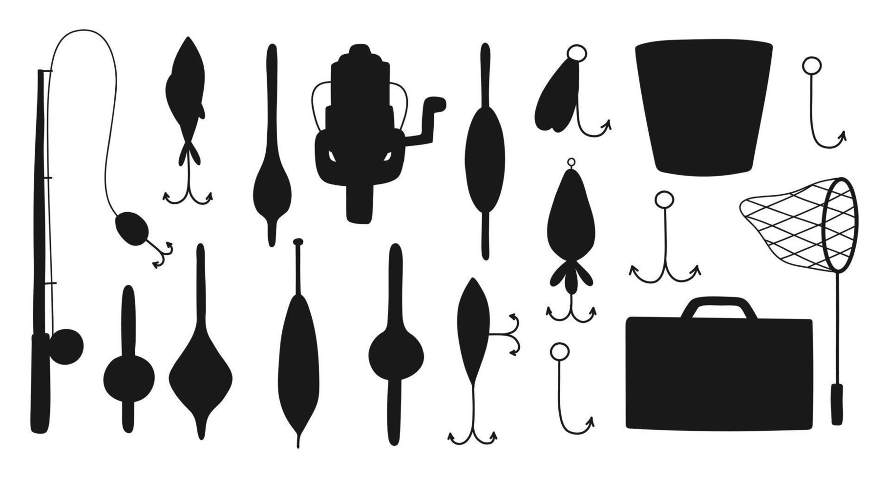 Fishing Lure Silhouette Vector Art, Icons, and Graphics for Free