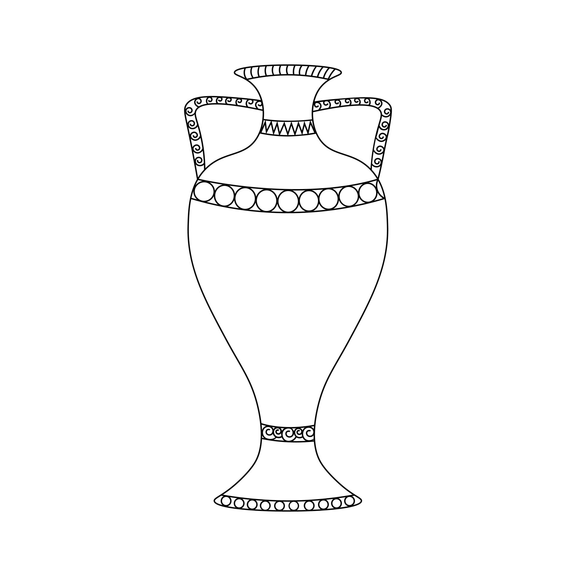 Egyptian vase. Anti stress vector illustration 22388200 Vector Art at