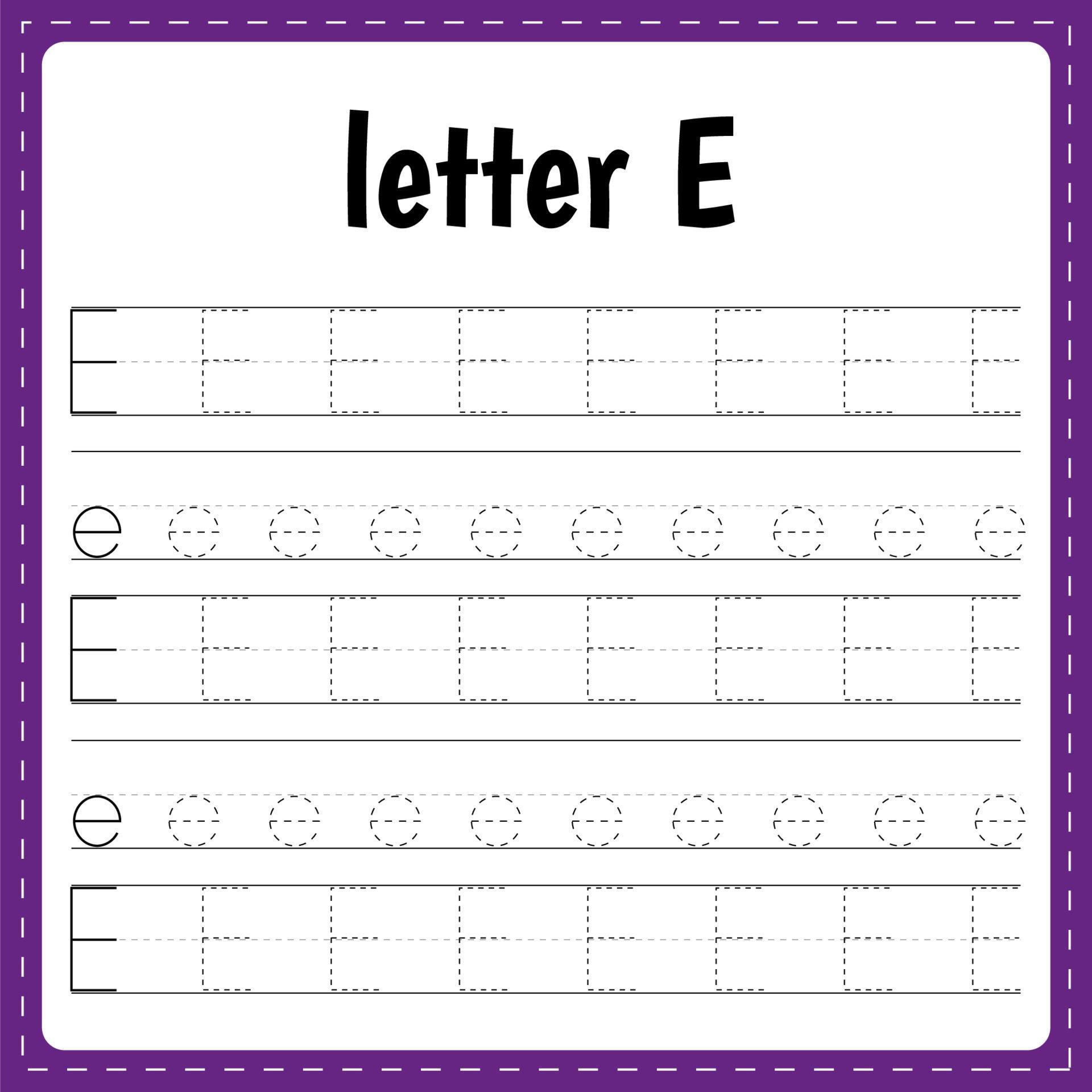 Writing letters. Tracing page. Practice sheet. Worksheet for kids ...