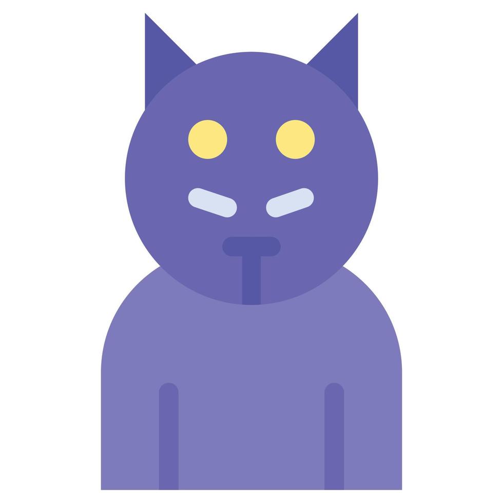 icono de vector de gato