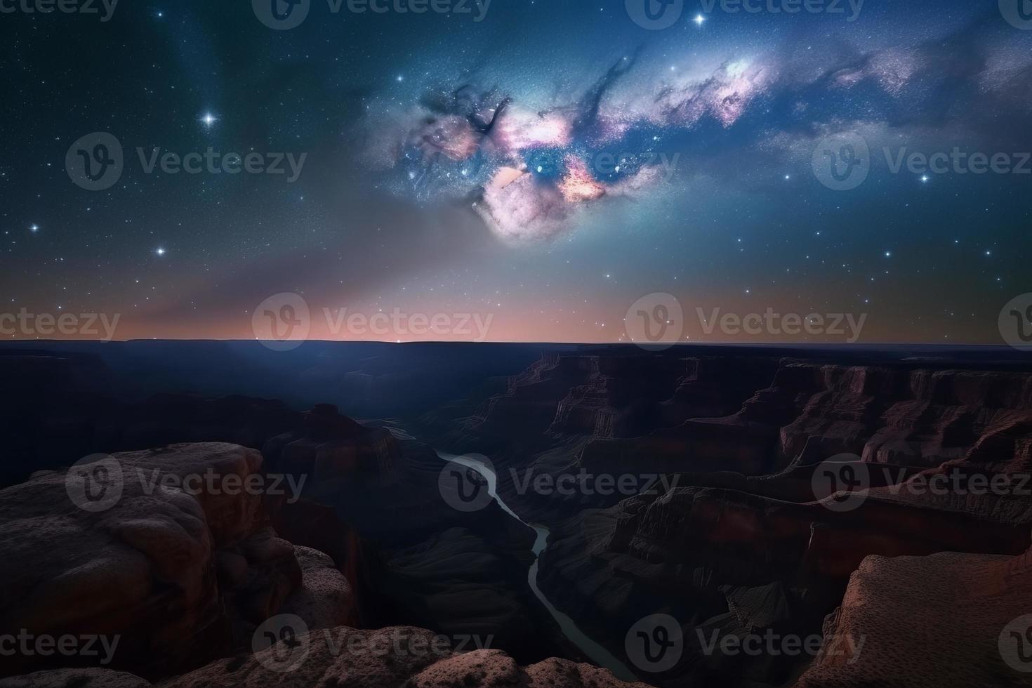 Hyper real Grand Canyon. Generate Ai photo