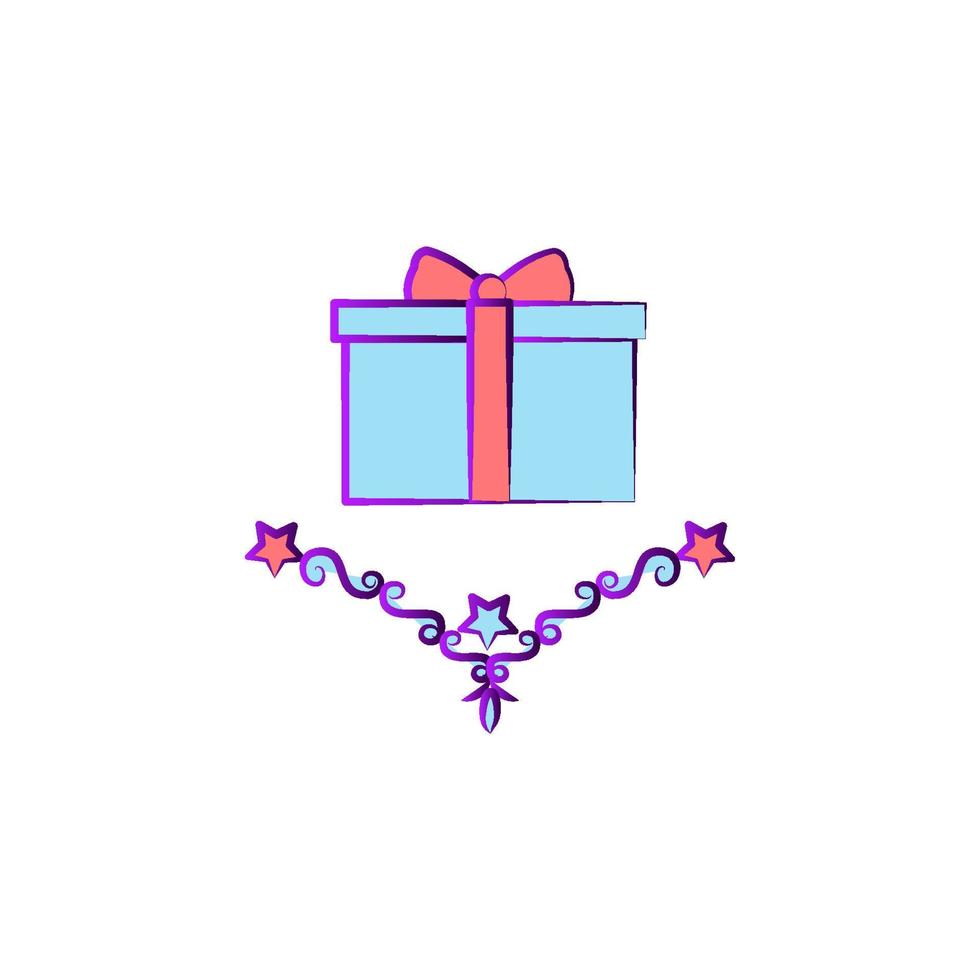 gift colored vector icon