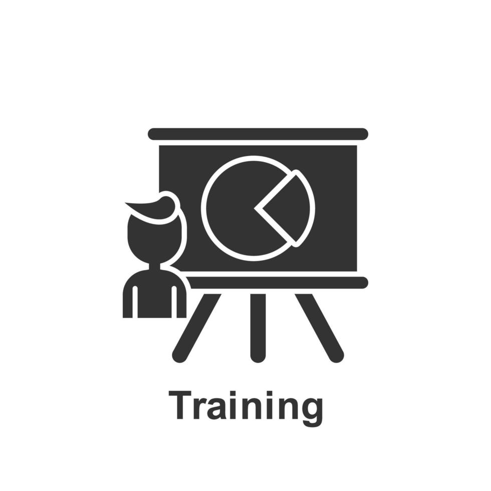 Online marketing, training vector icon