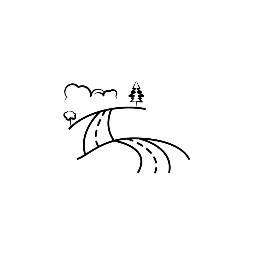landscape vector icon