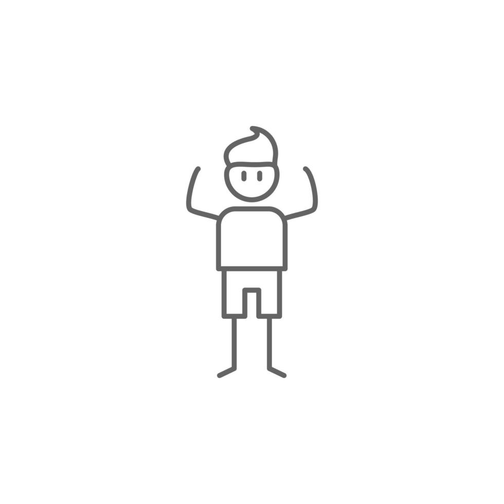 Healthy, physiotherapy, man vector icon