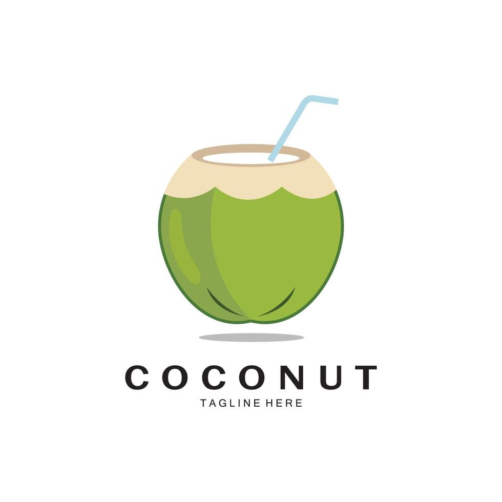 coconut logo design template illustration vector