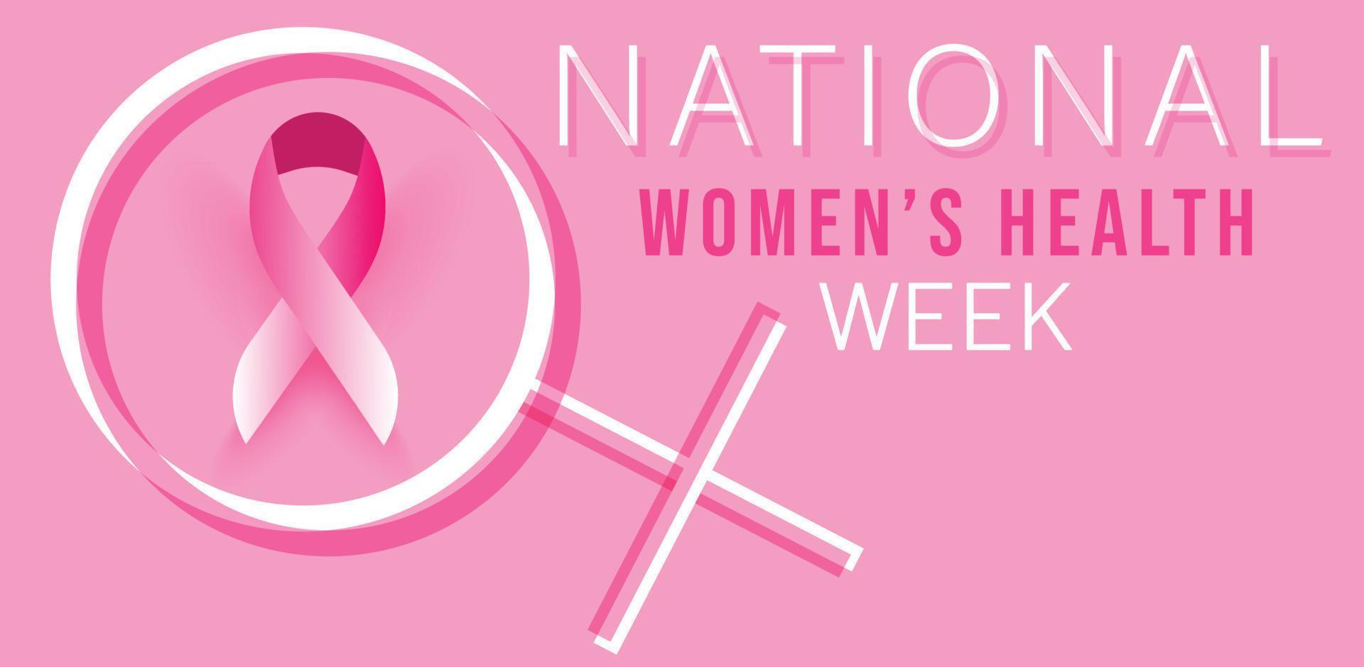 mayo es nacional De las mujeres salud semana. modelo para fondo, bandera, tarjeta, póster. vector ilustración.