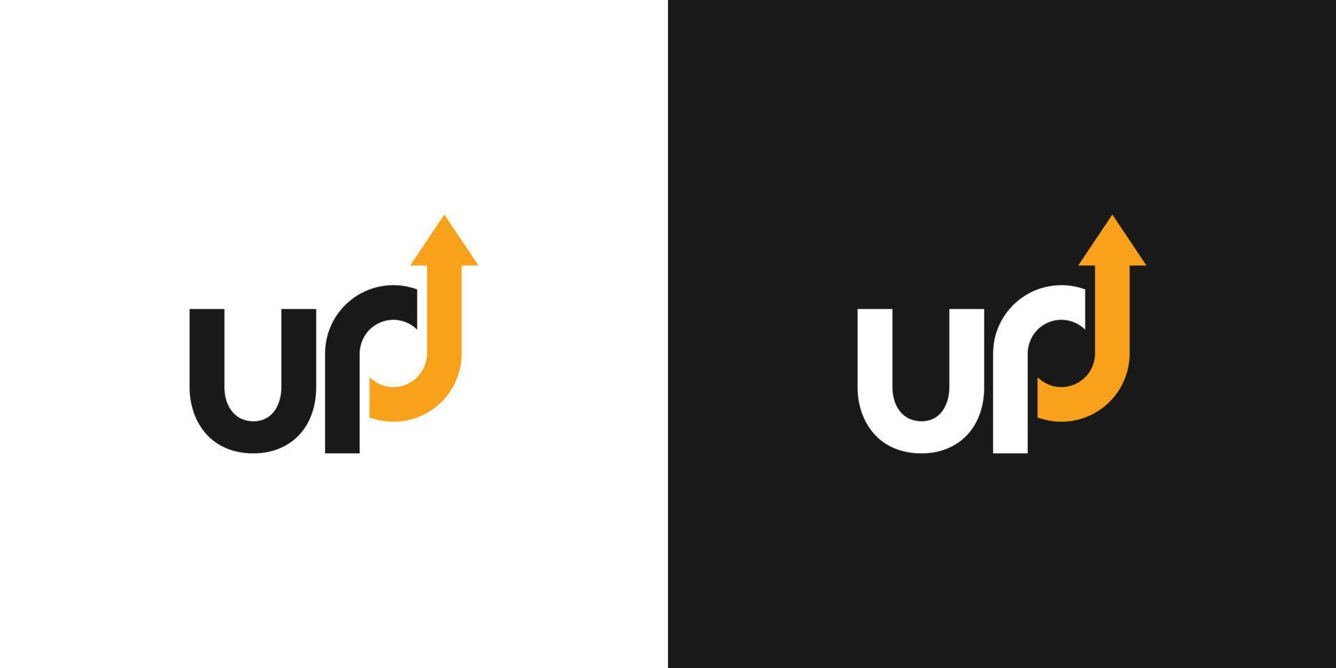 Unique and modern Up logo design 6 vector