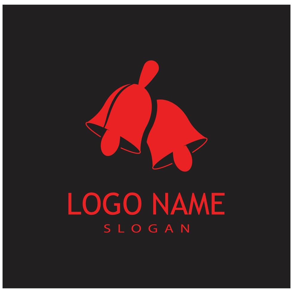 campana, logotipo, plantilla, vector, símbolo, ilustración, diseño vector