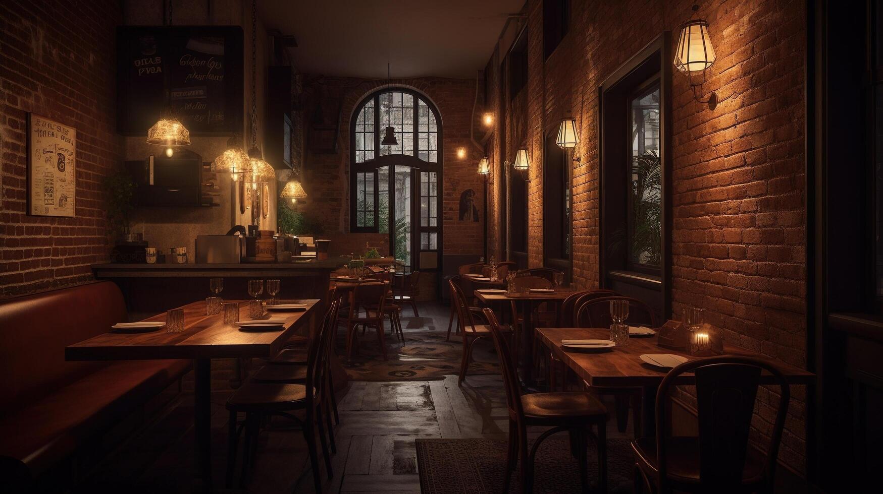 interior of a restaurant photo