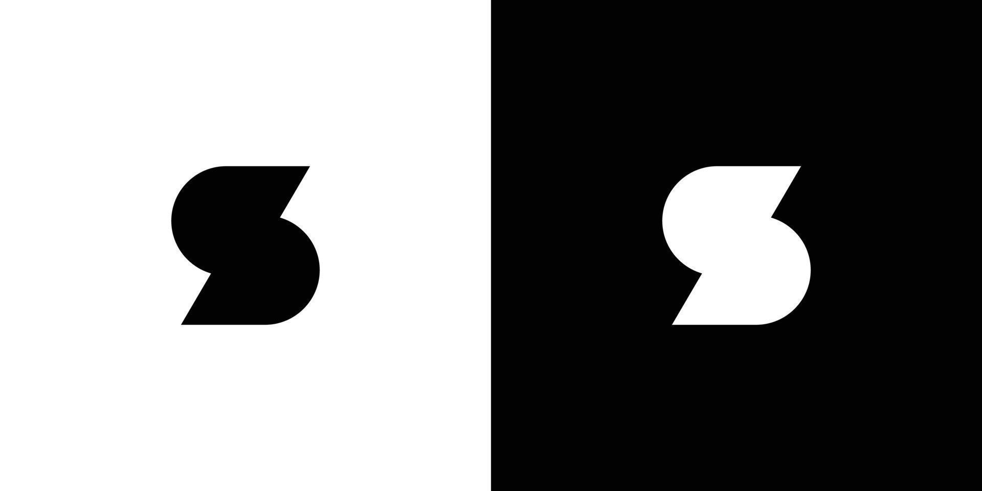 Modern and strong letter S initials logo design vector