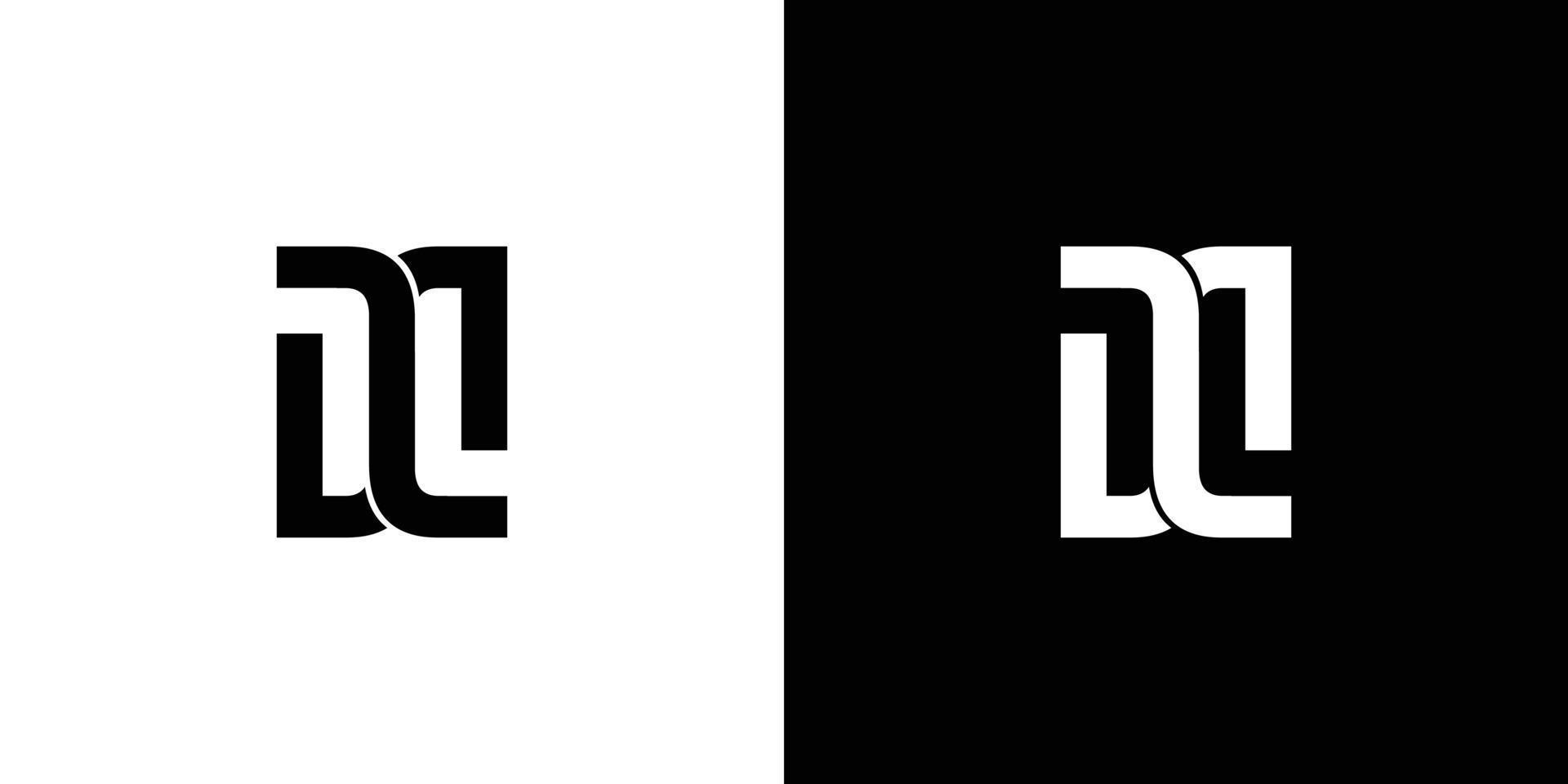 moderno y único letra corriente continua iniciales logo diseño vector
