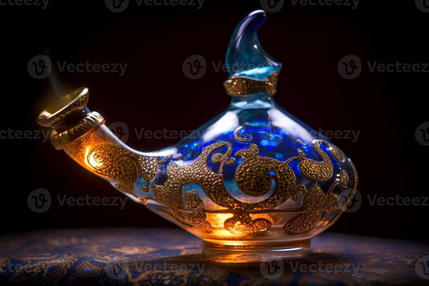 Genie magic lamp. Generate Ai photo