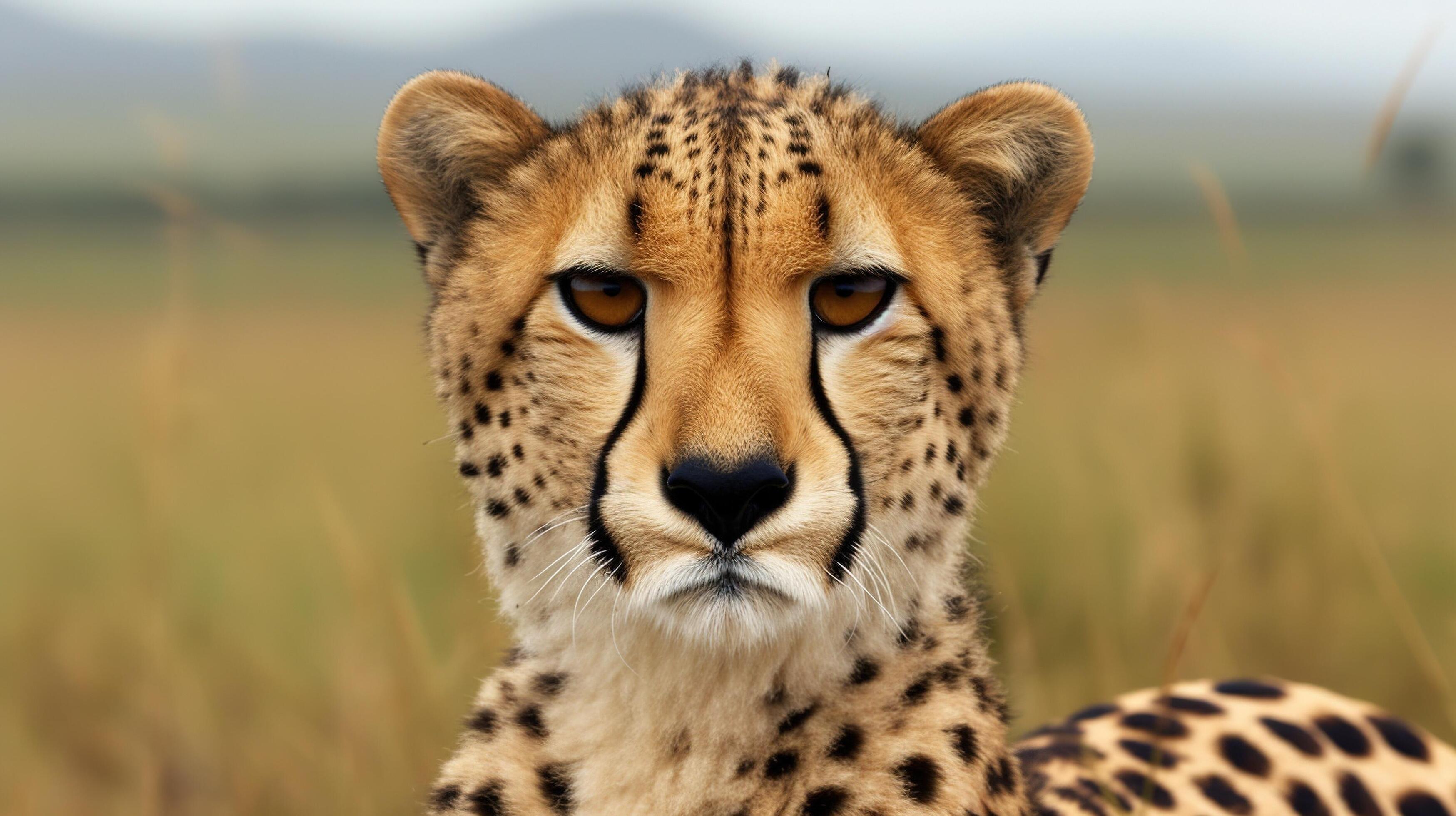 Portrait Of Cheetah 22393201 Stock Photo At Vecteezy
