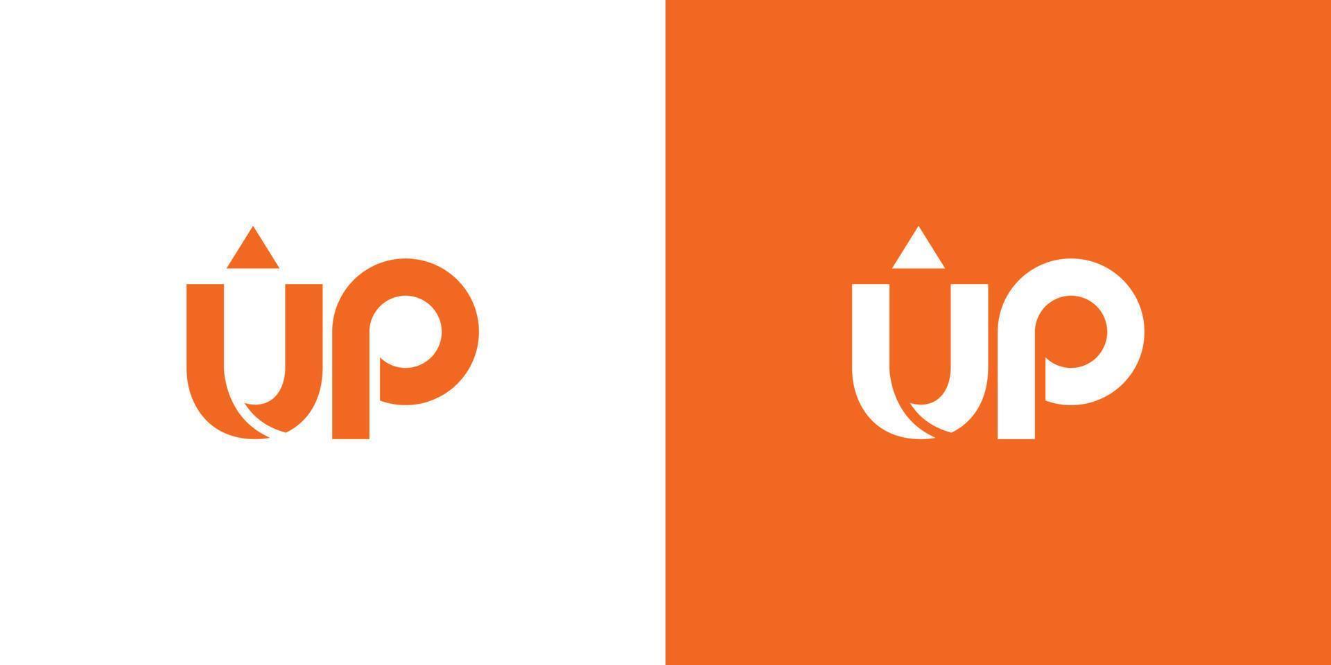 Unique and modern Up logo design 7 vector