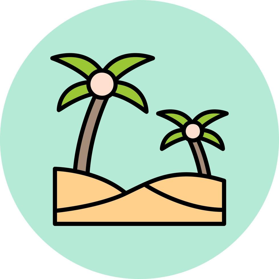 Oasis Vector Icon