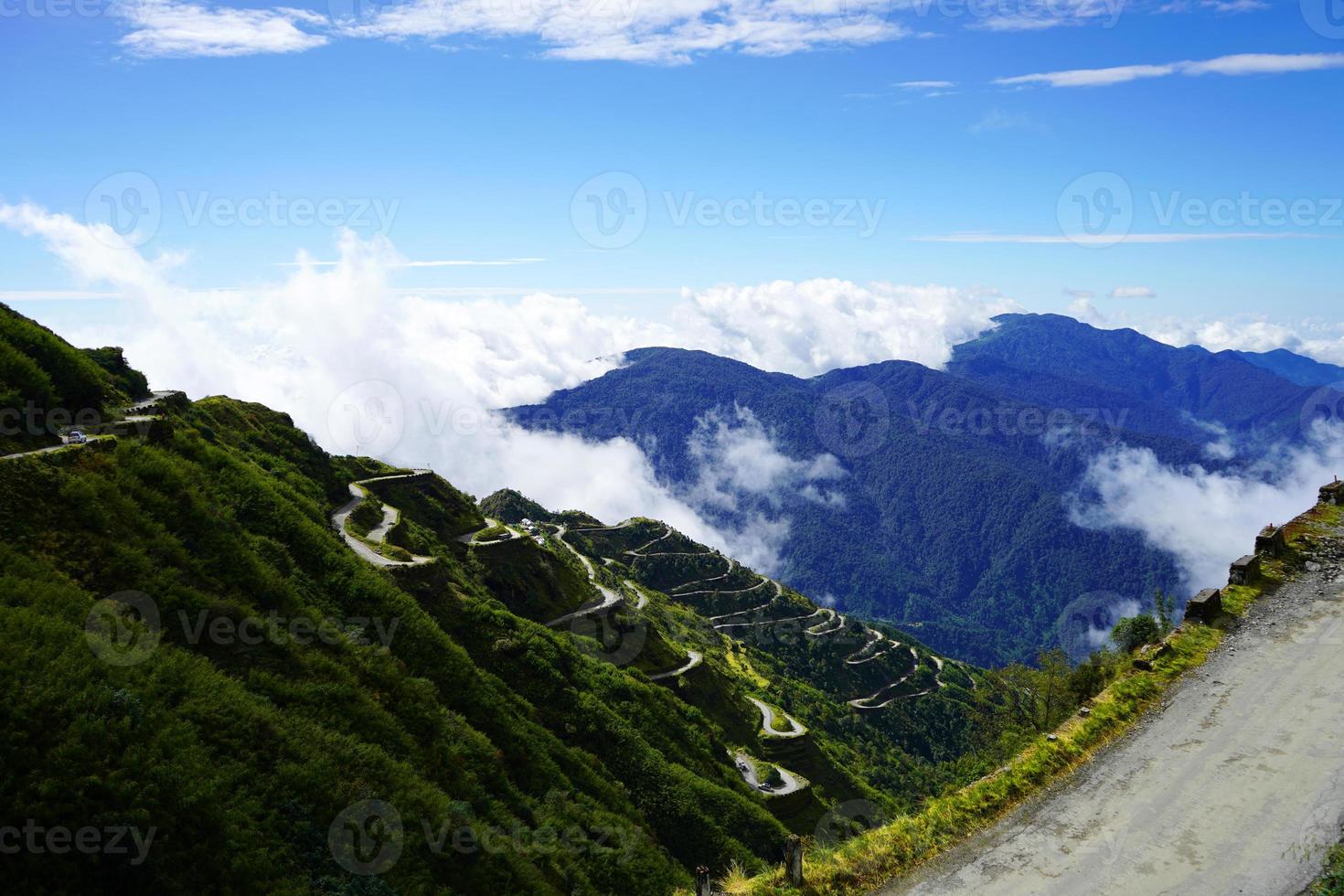 View from the top of Old Silk Route Sikkim photo