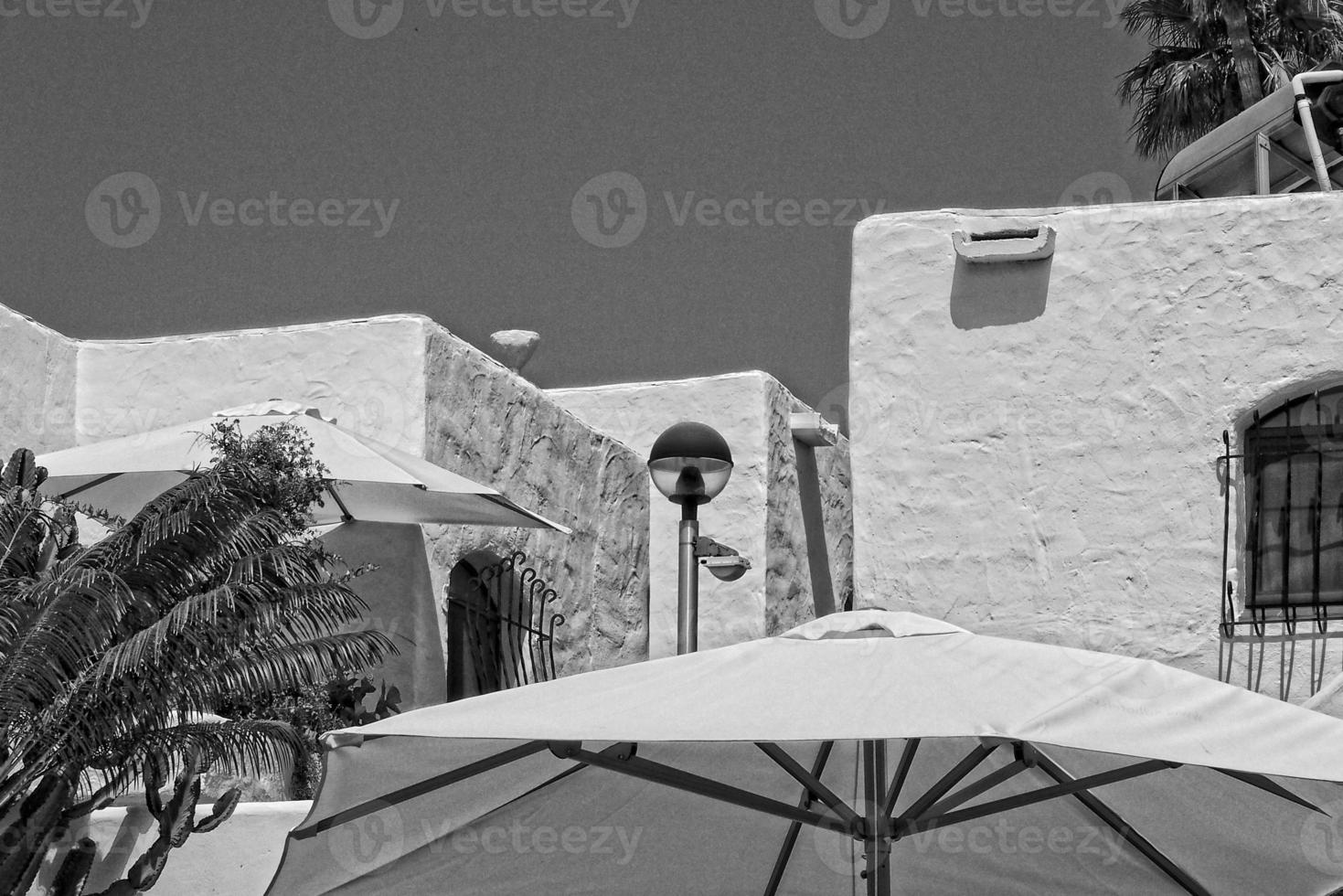 interesting, minimal background with bright architectural details in close-up photo