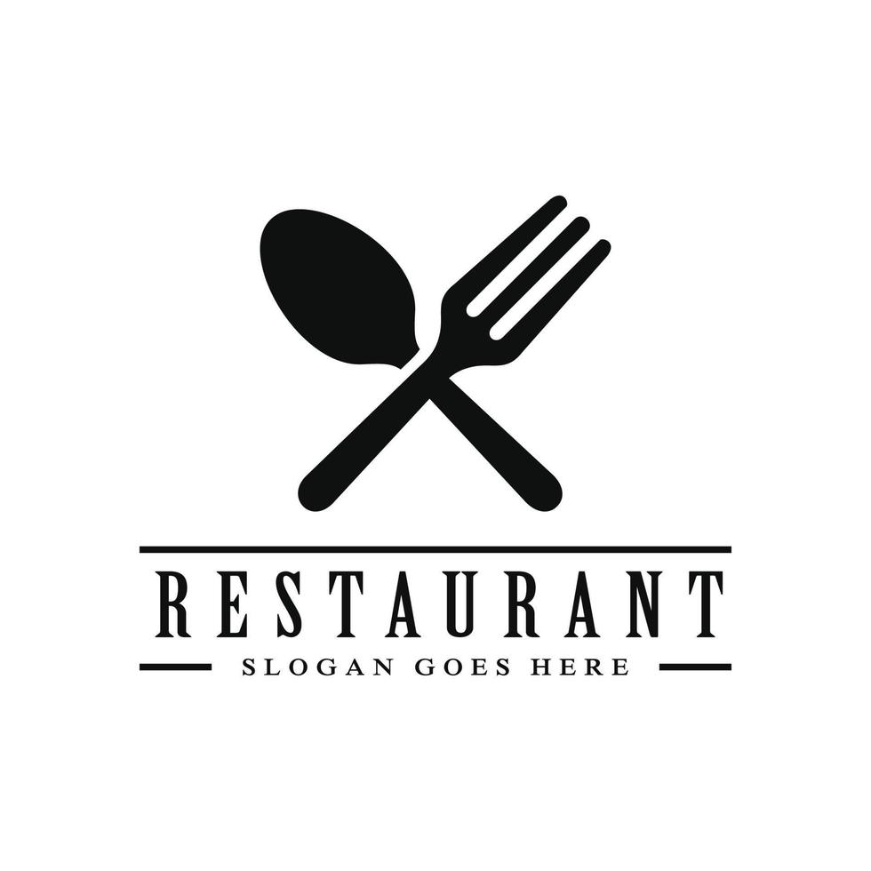 Restaurant, resto, food court, cafe logo vector