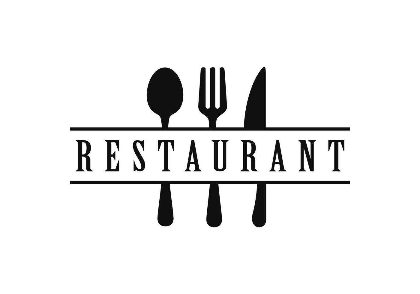 restaurante, resto, comida corte, café logo vector