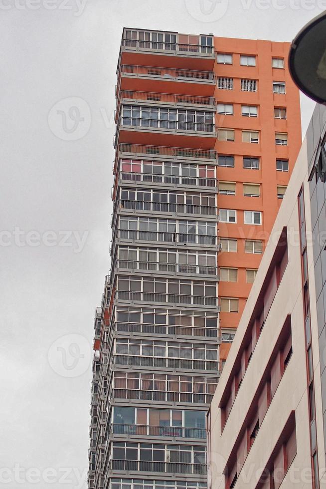 interesante vistoso fiesta casas en el calles de el Español ciudad de Sanca cruz en tenerife foto