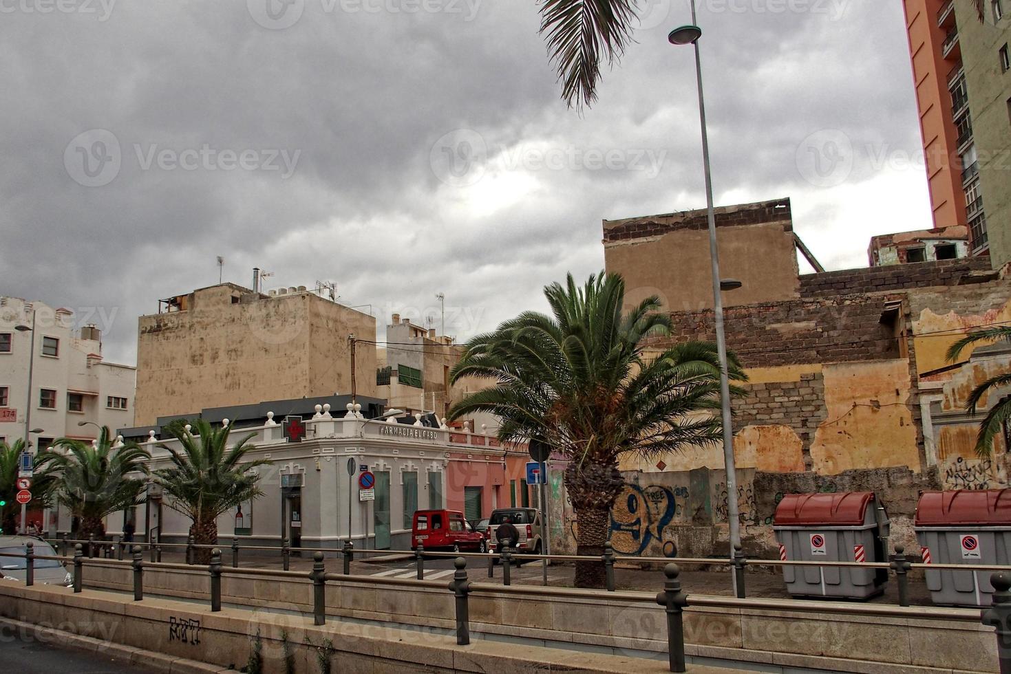 interesante vistoso fiesta casas en el calles de el Español ciudad de Sanca cruz en tenerife foto