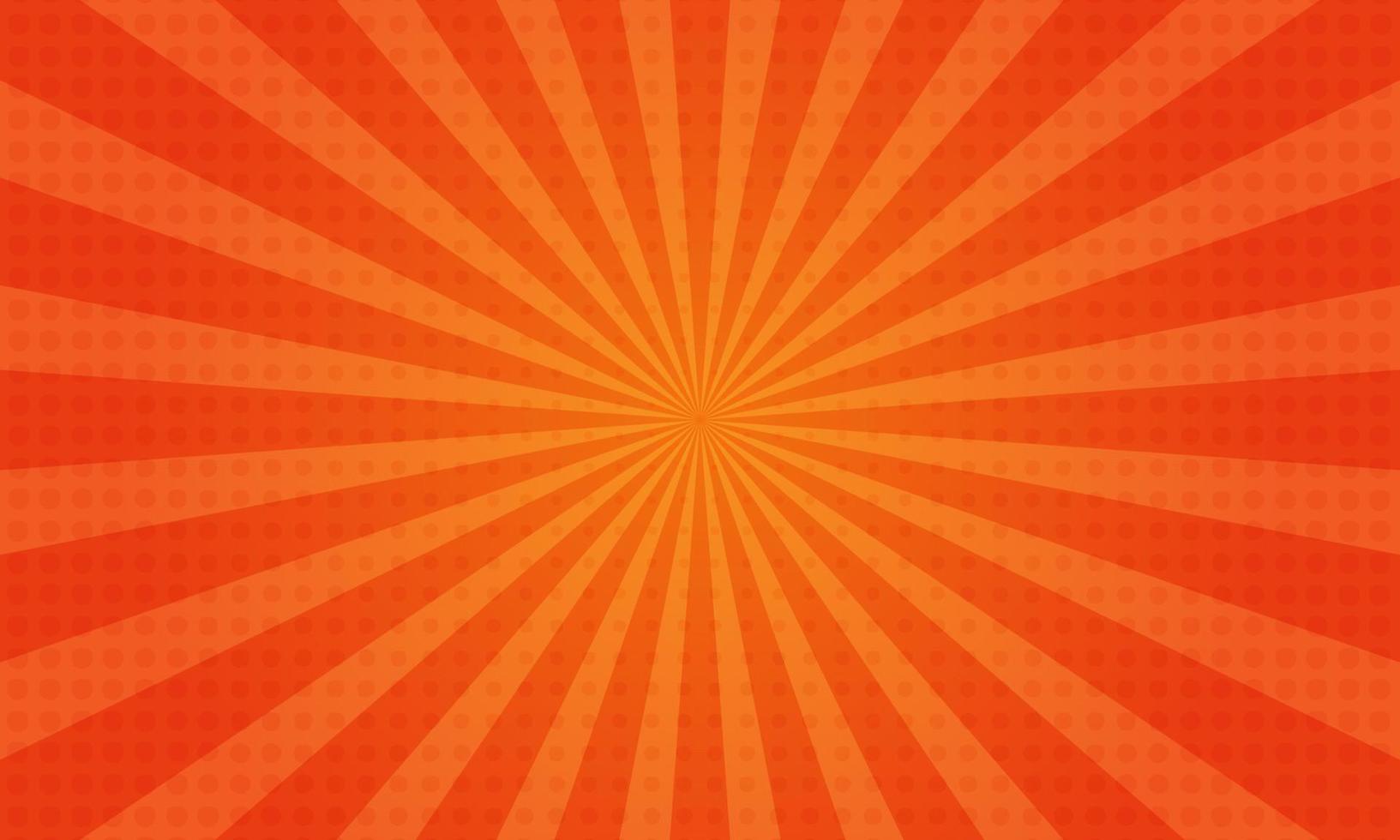 Pop art orange background comic cartoon vector
