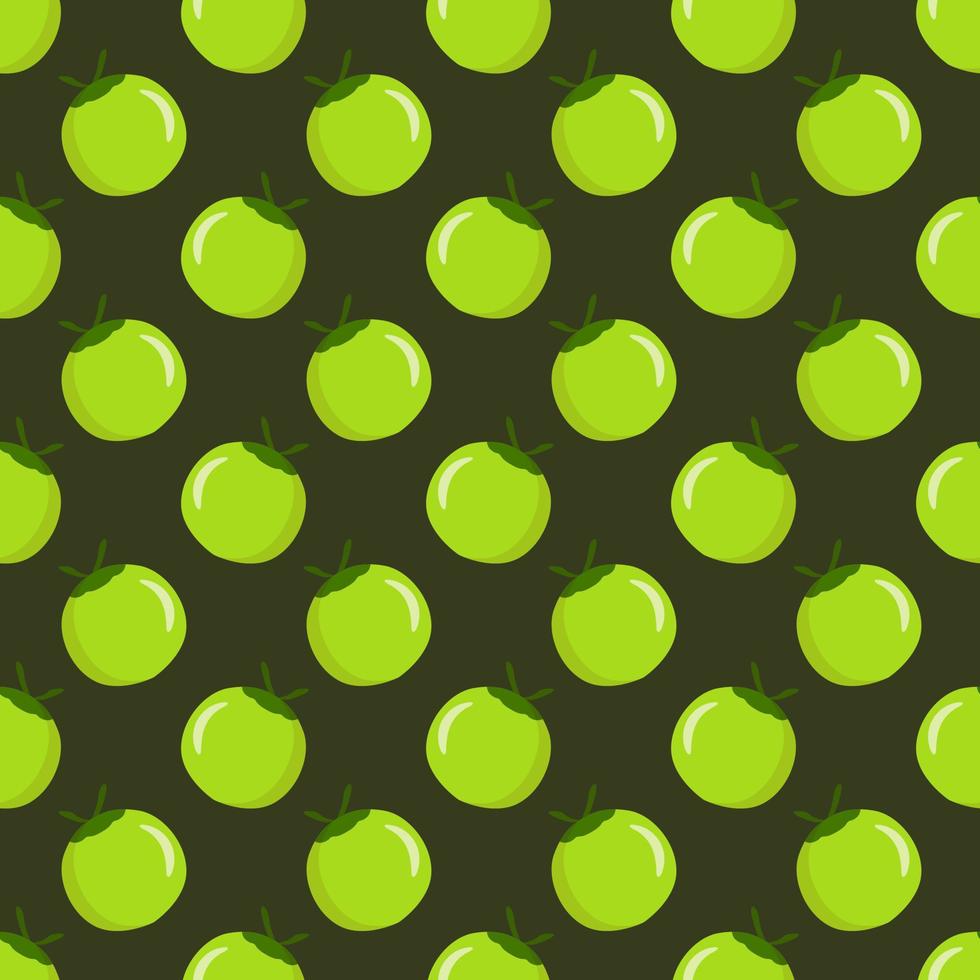 Seamless vector coconuts pattern on background.