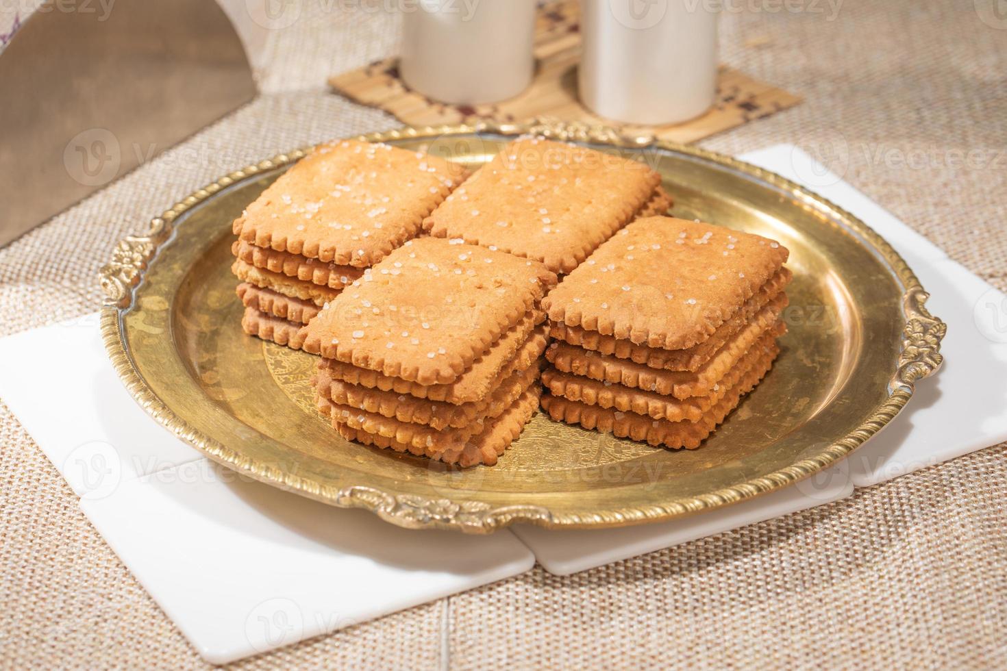 Stack of biscuits 22395887 Stock Photo at Vecteezy