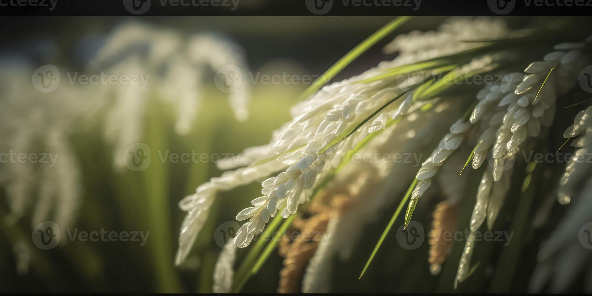 Close Up of a Rice Paddy A Harvest of Abundance photo