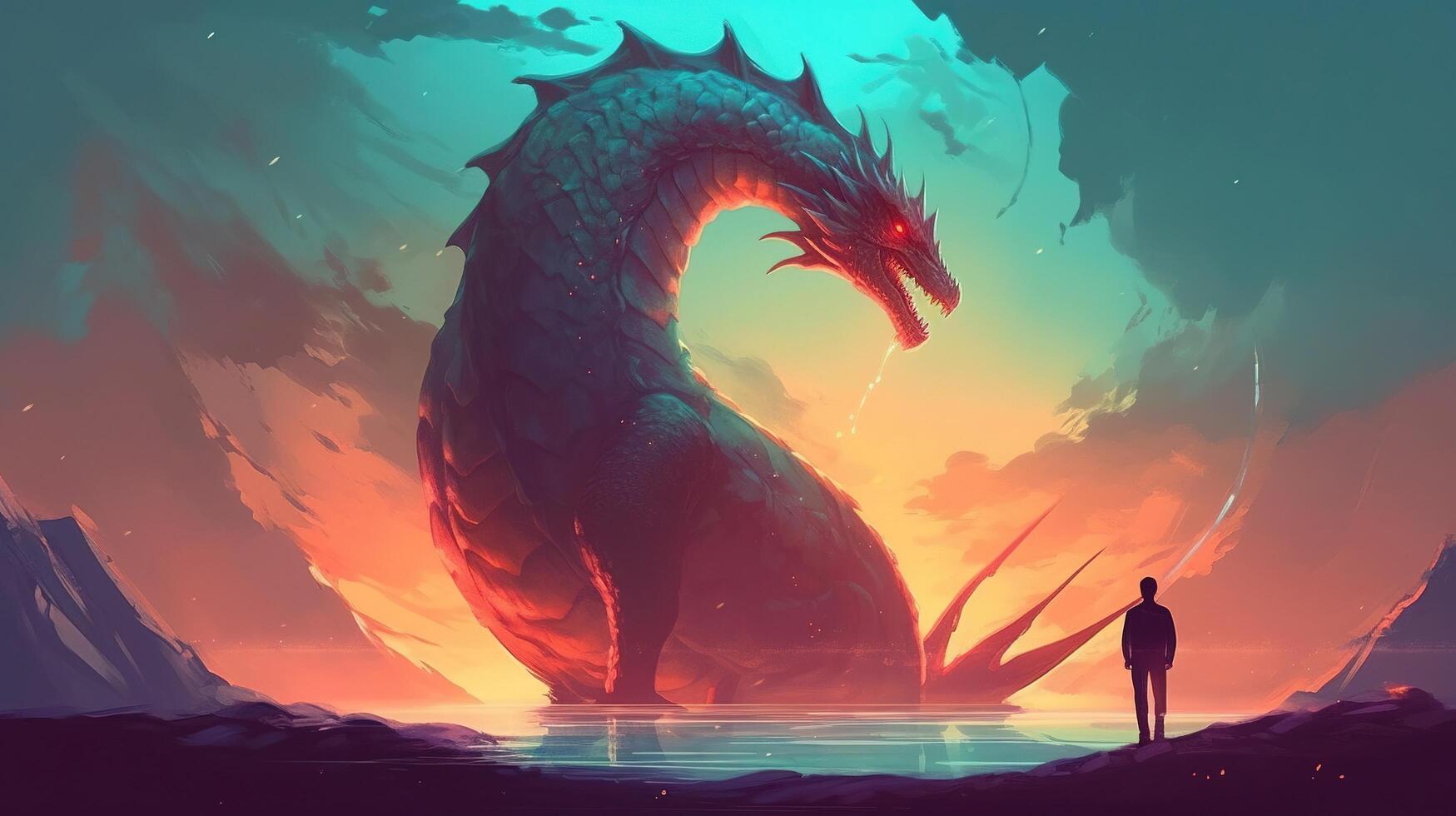 dragon in the desert photo