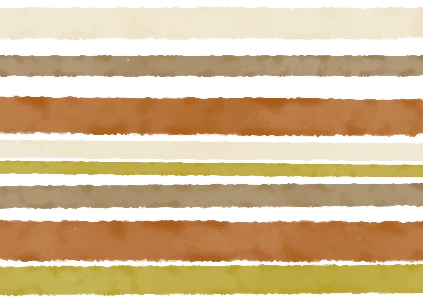 Natural colors, hand-drawn watercolor stripes. Background in vintage style for design vector