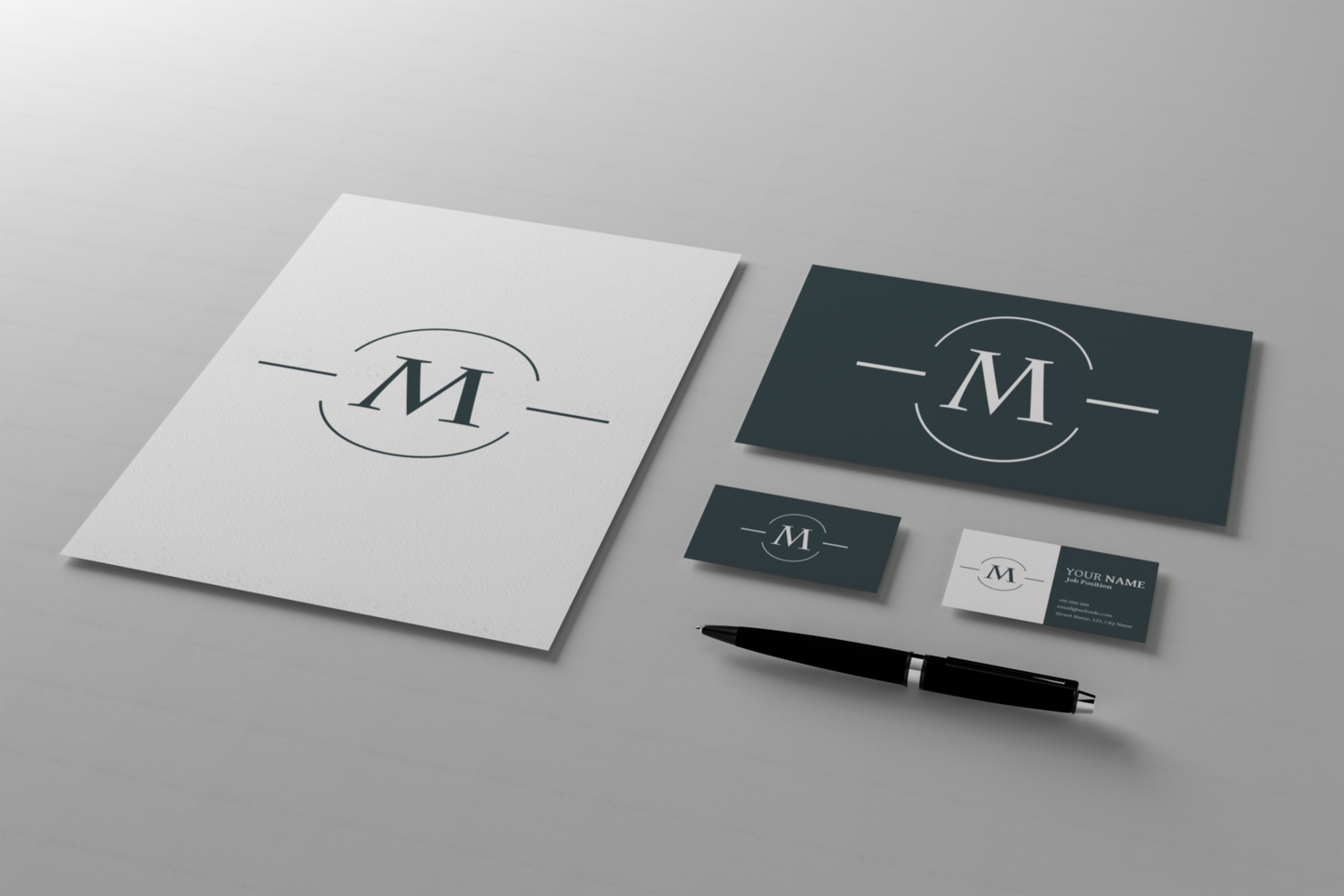3D Illustration. Branding stationery design mockup. Template for branding design. Business concept. psd