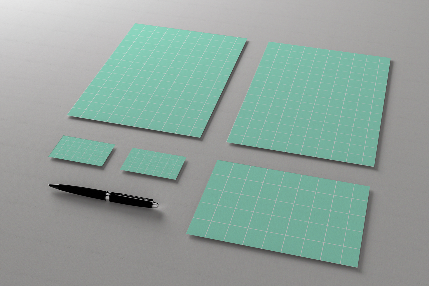 3d illustration. White stationery mock-up. Template for branding design. Business concept. psd
