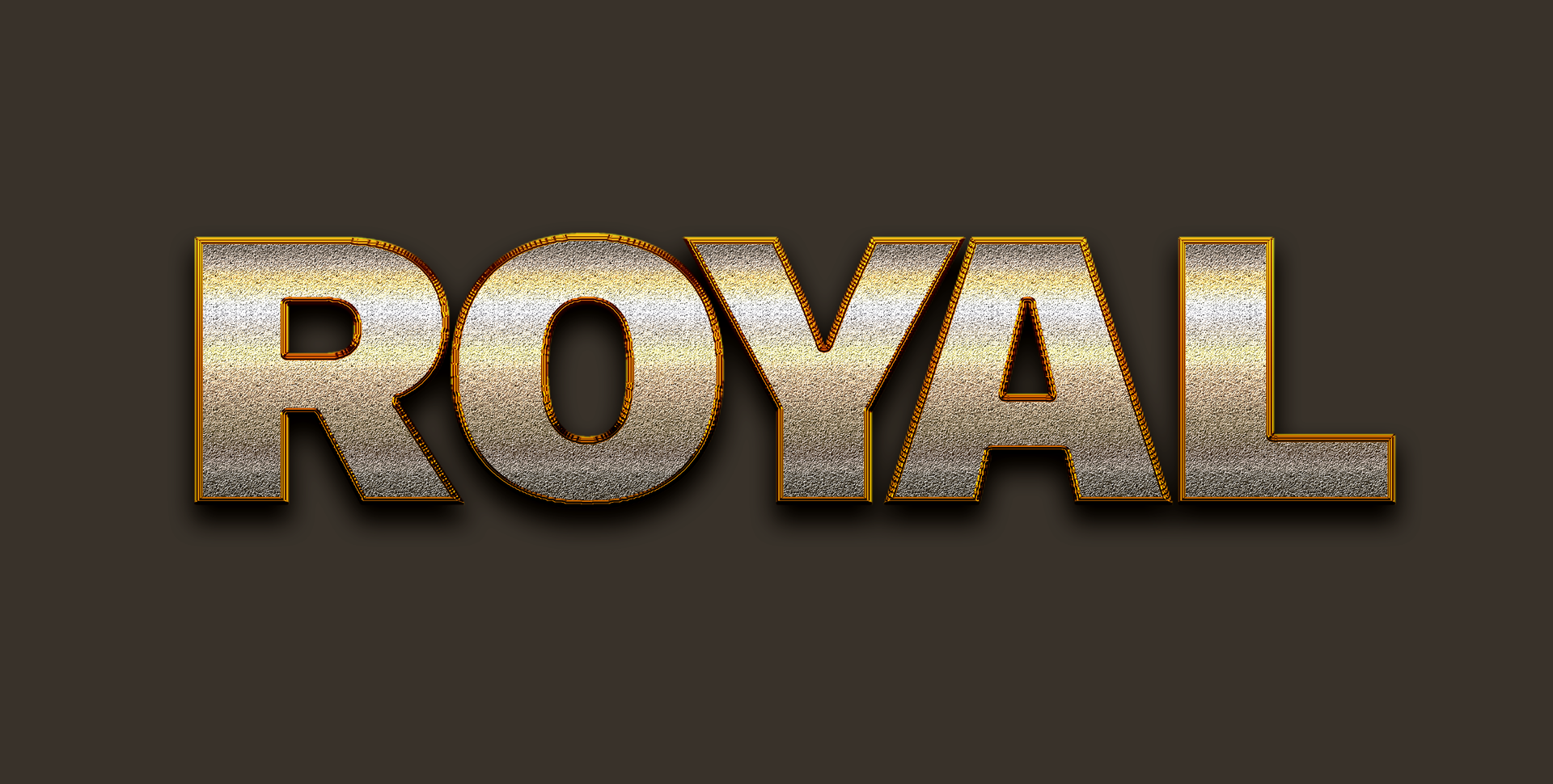 Royal luxury - editable text style effect psd