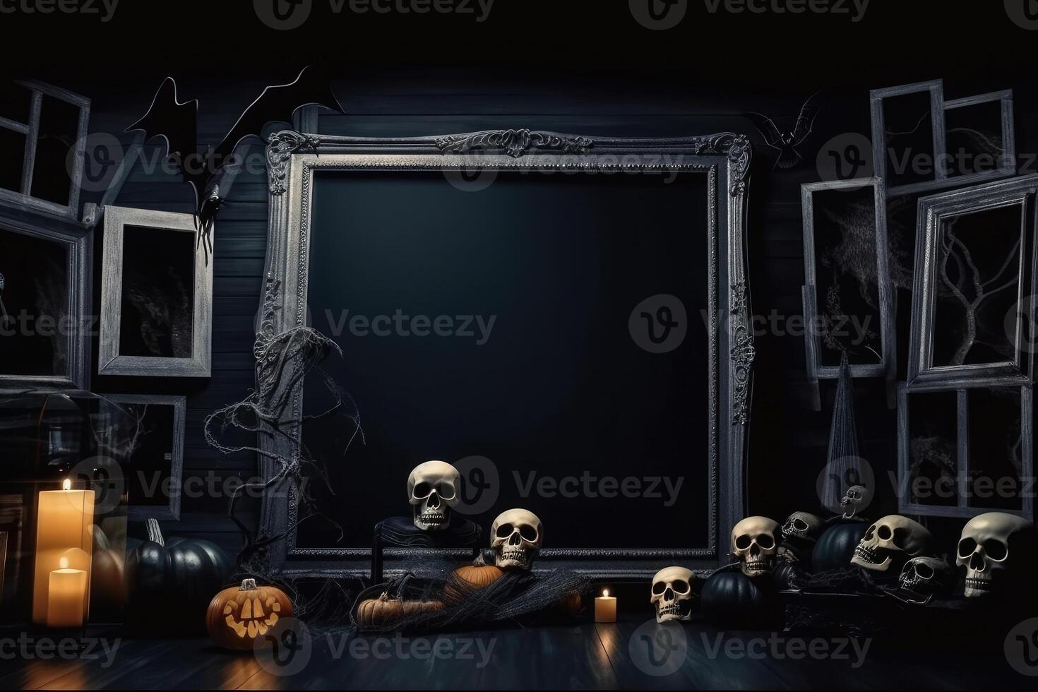 Spooky halloween background photo