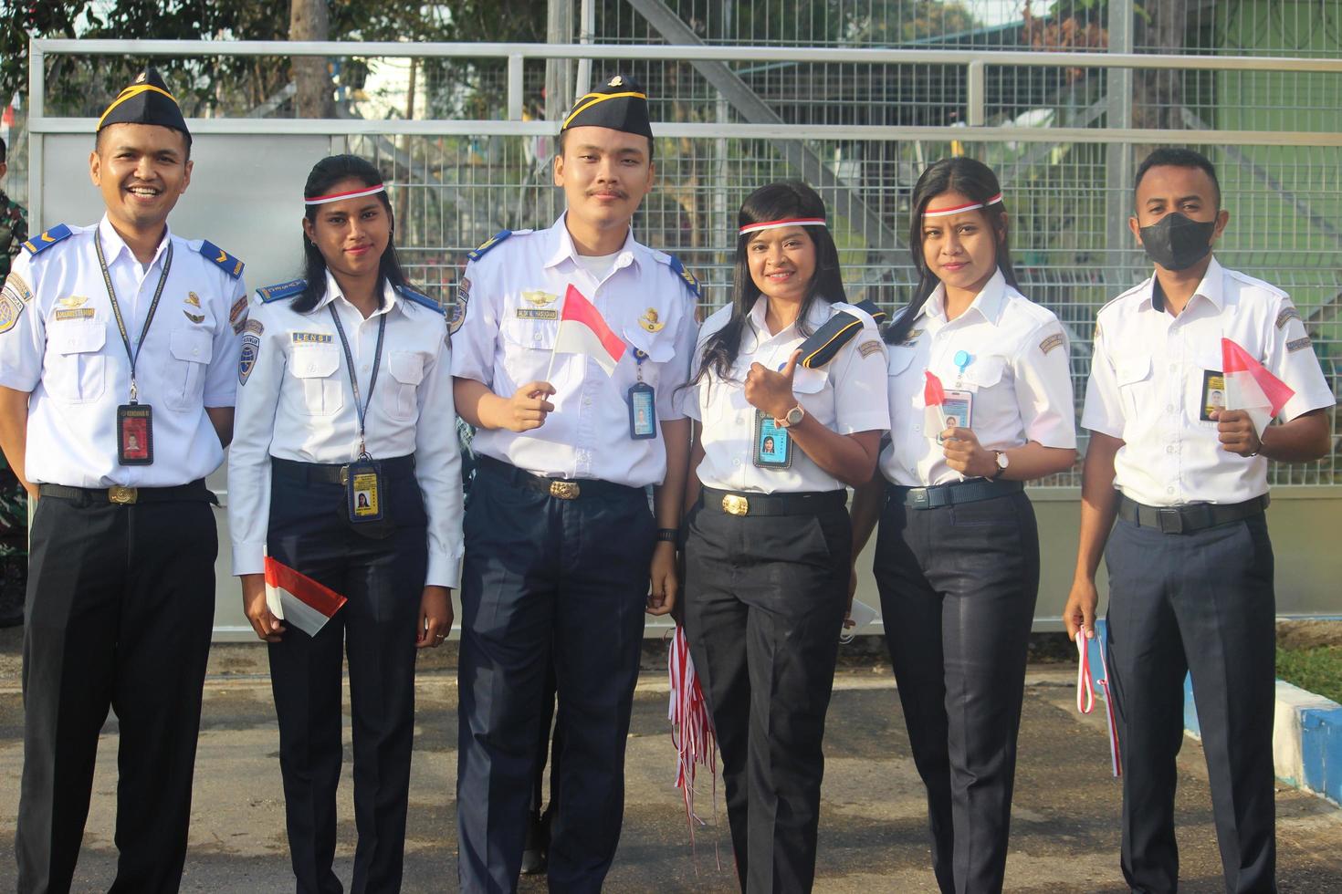 Atambua, Nusa Tenggara Timur, 2022 A group of people who have the spirit of nationalism photo